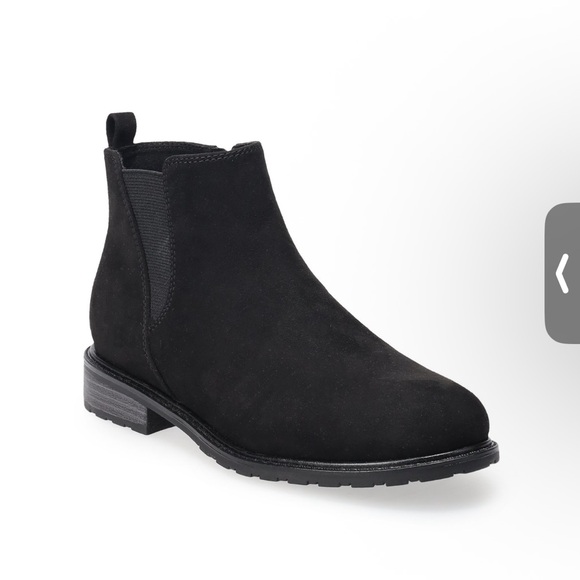 Sonoma Goods For Life Shoes - Sonoma Chelsea Boots Elegant Black Ankle Booties suede